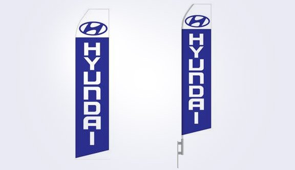 Hyundai Logo Stock Flag - 16ft