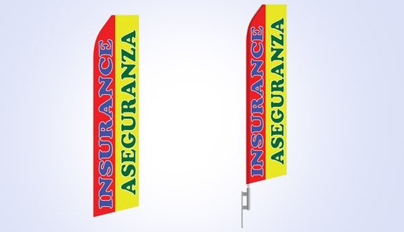 Insurance Aseguranza Stock Flag - 16ft Insurance Aseguranza Stock Flag - 16ft