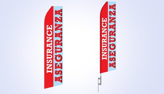 Insurance Aseguranza Stock Flag - 16ft Insurance Aseguranza Stock Flag - 16ft
