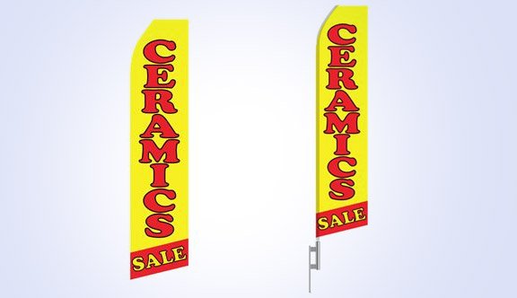 Ceramic Sale Stock Flag - 16ft Ceramic Sale Stock Flag - 16ft