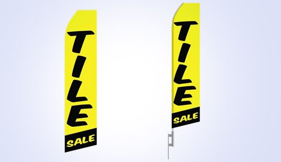 Tile Sale Stock Flag - 16ft Tile Sale Stock Flag - 16ft