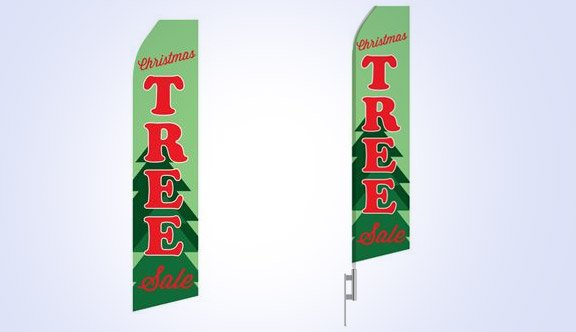 Christmas Tree Sale Stock Flag - 16ft