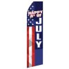 Happy 4th of July Stock Flag - 16ft
