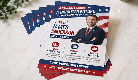 Political Flyers - Half Page (5.5x8.5)