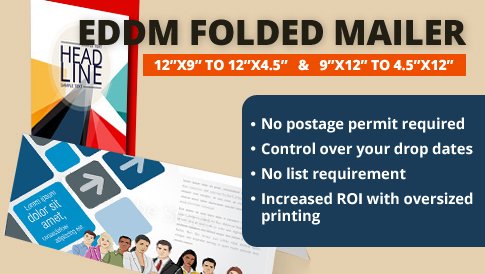 EDDM Folded Mailer - 12x9 to 12x4.5