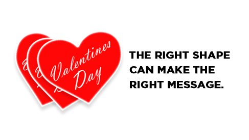 Heart Shape Flyer - 10"x7.5"