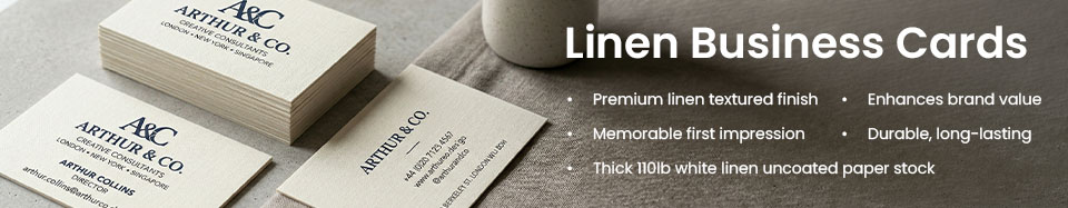 Linen Business Cards