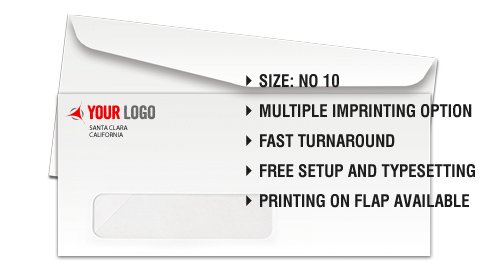 No. 10 Window Envelope (4 1/8 x 9 1/2)