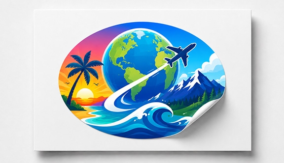 Oval Sticker