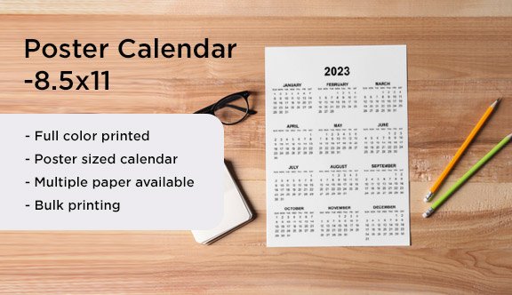 Poster Calendar 8.5x11