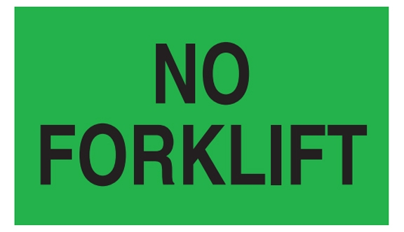 No Forklift Labels - 3x5