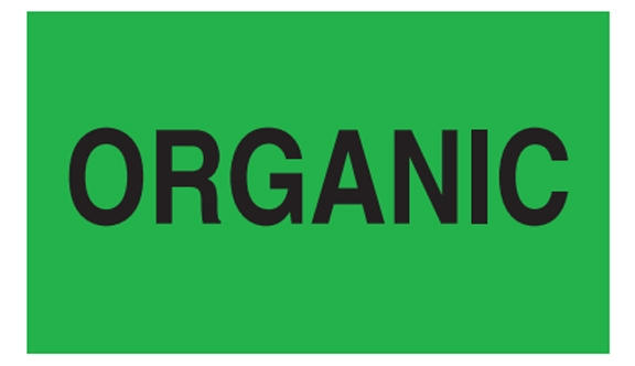 Organic Labels - 3x5