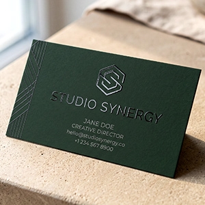 Raised Spot UV Slick Business Card 3.5x1.5