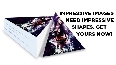 Triangle Shape Flyer - 10" x 7.5"