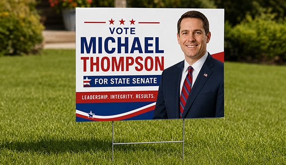 Political Yard Signs 23.5 x 17.5